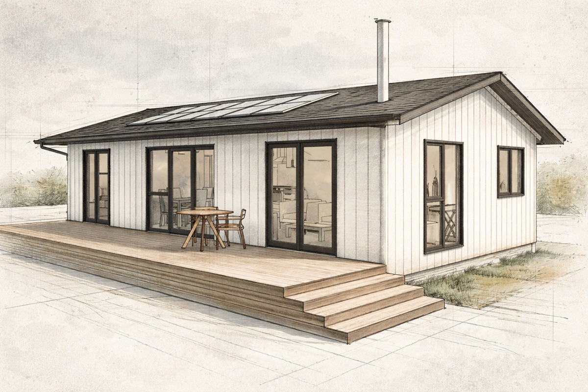 Architectural design example - modern residential project